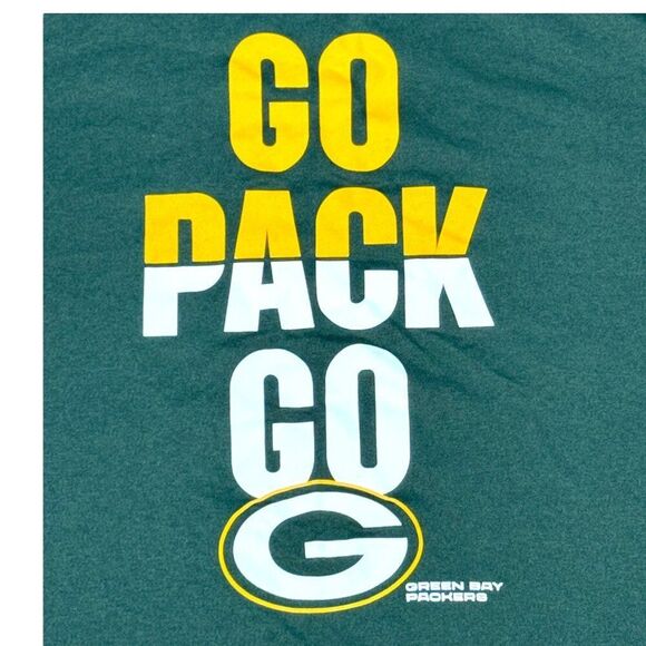 Nike Dri-Fit Green Bay Packers Go Pack Go Graphic Tee XXL Green Tshirt Football - Picture 2 of 6